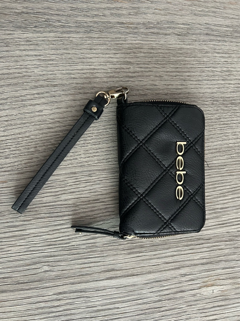 Bebe Black Wallet/clutch with strap